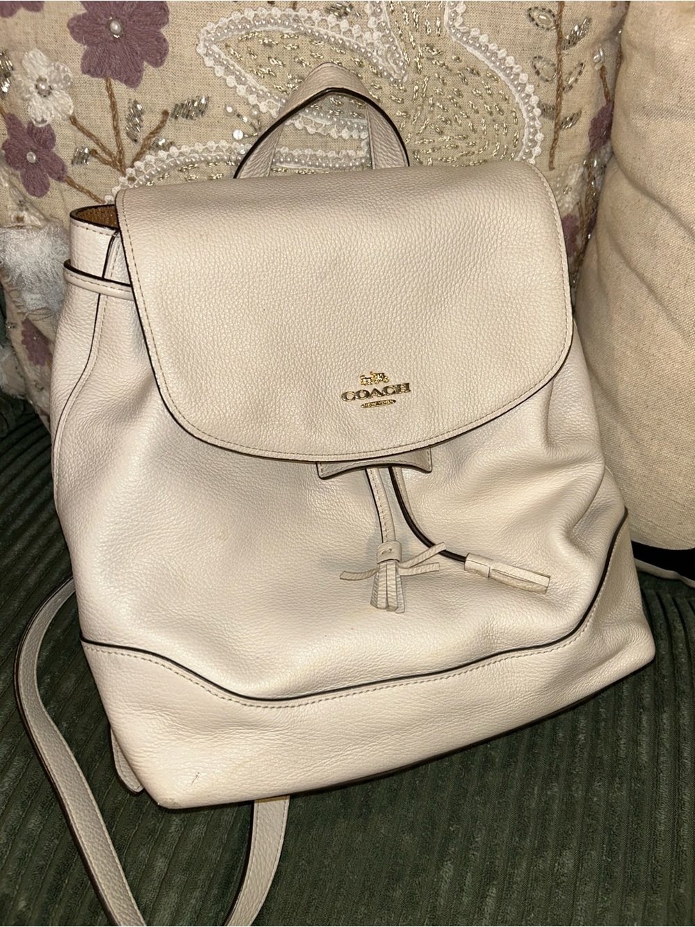 Coach Elle Pebble Leather Backpack